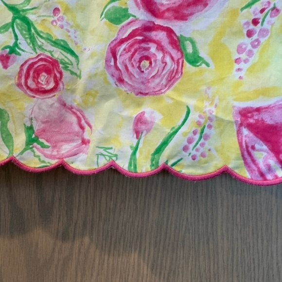 Haley and the Hound Floral Scalloped Ruffle Cap Sleeveless Dress / small - Picture 7 of 15